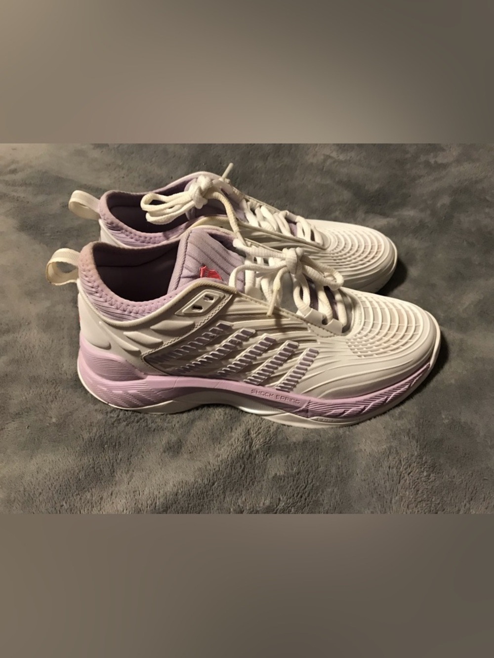 K SWISS Women`s Hypercourt Supreme 2 Tennis Shoes White and Orchid Petal 8